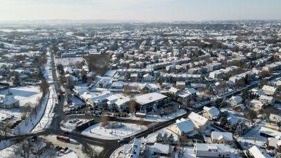 zdjęcie lotnicze z drona przedstawiające Miasto Rzeszów, fot. Adama Lampart, Urząd Miasta Rzeszowa